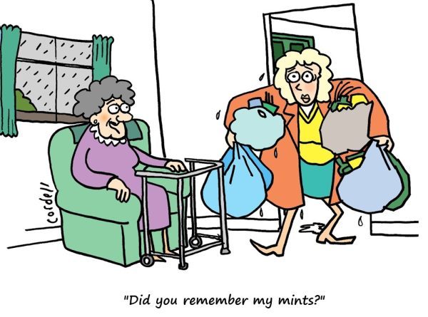 woman managing midlife, caring for her elderly mother, and trying to find meaning in the madness