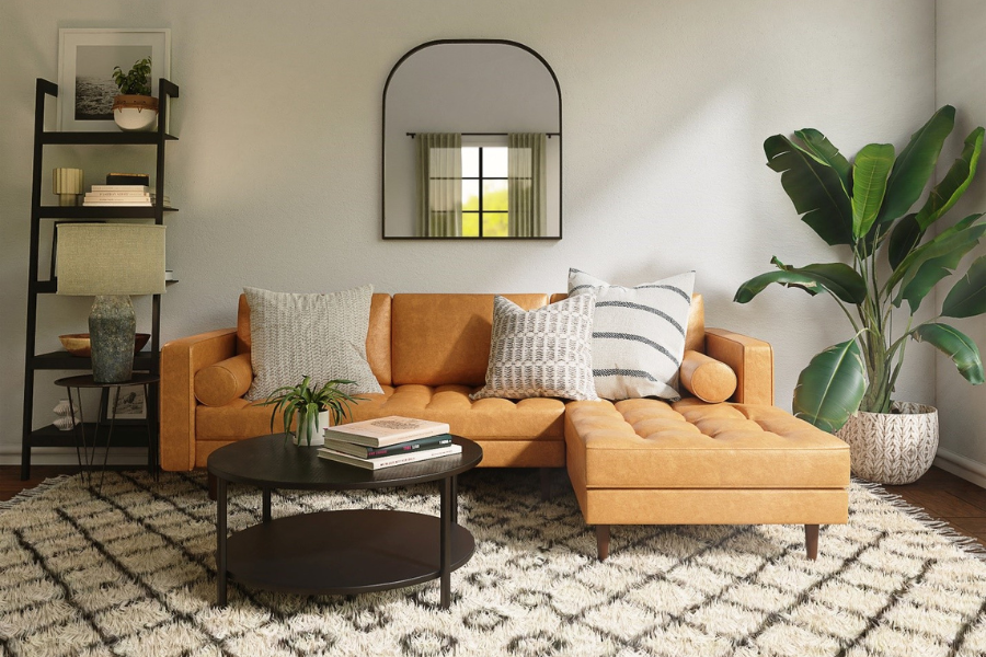 modern farmhouse living room