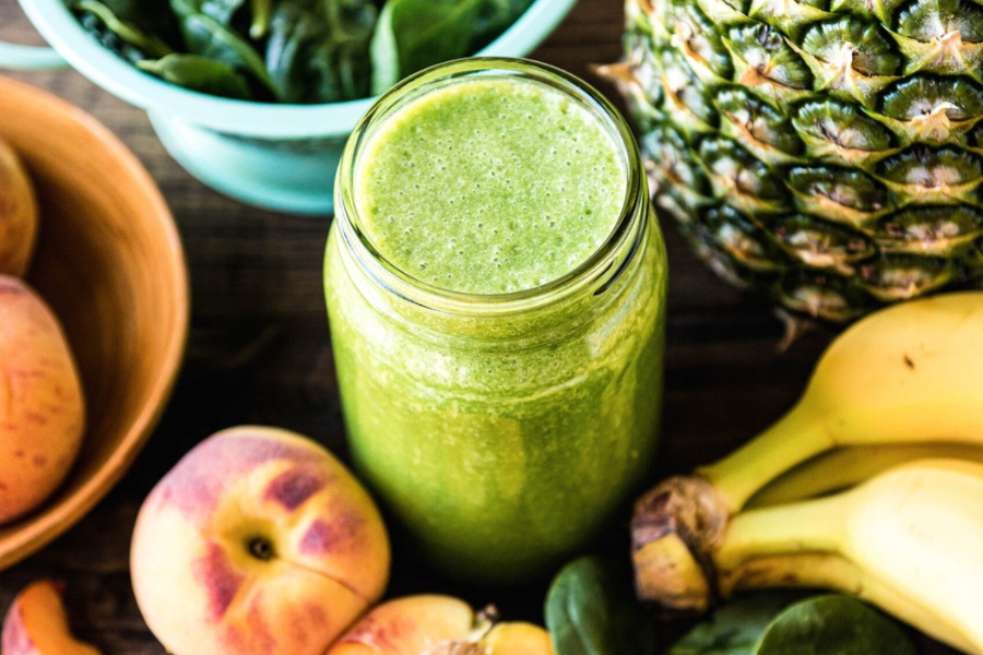 pre-workout smoothie with fruits and vegetables